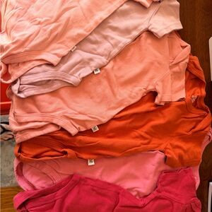 Honest Co. Jewel Tones Onesies short sleeve Bundle (3x 18 month & 3x 24 month)